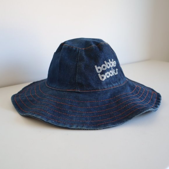 Vintage 70s Bobbie Brooks Denim Bucket Hat - Picture 2 of 10